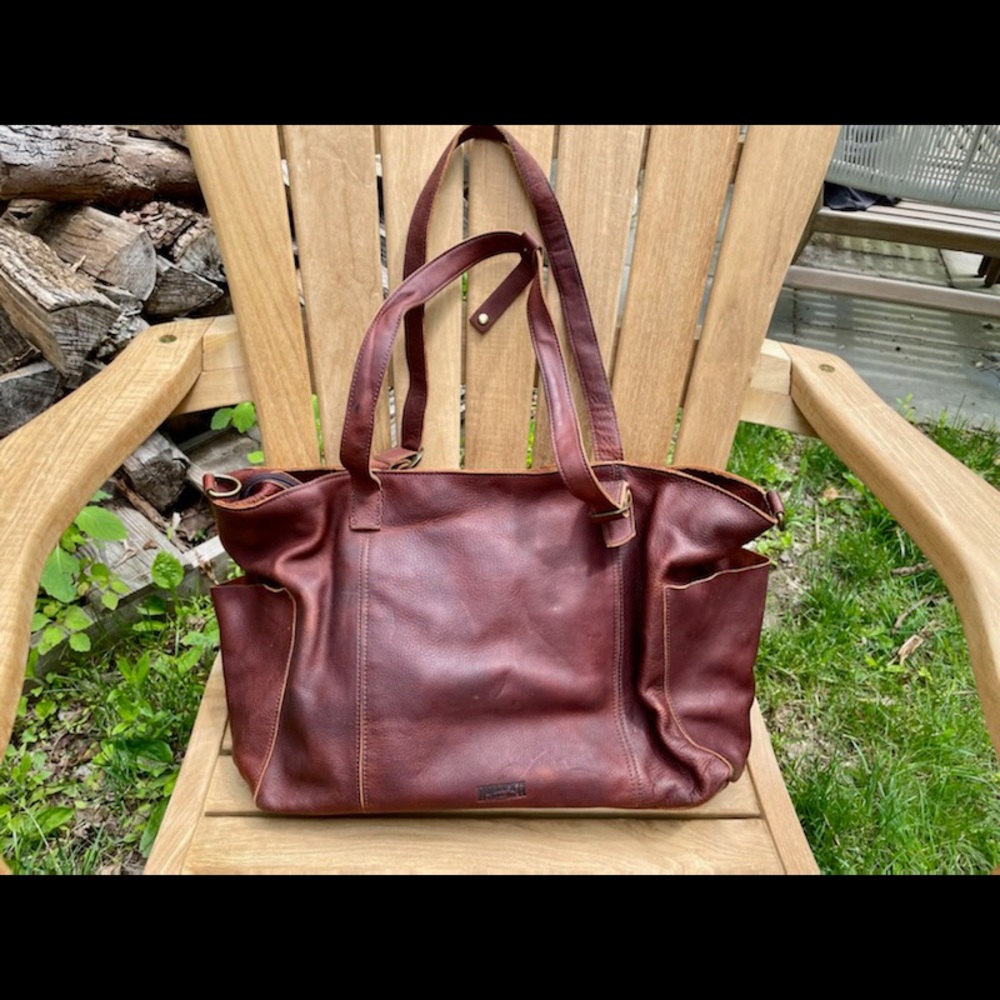 Duluth Trading Co. Leather Large Tote